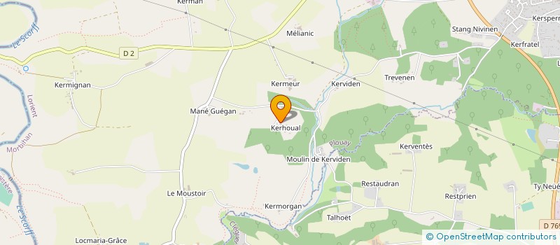 localisation de l'entreprise MONSIEUR JOSEPH BARDOUIL  PLOUAY