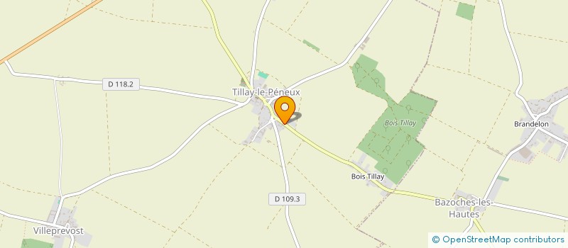 localisation de l'entreprise MONSIEUR JOSEPH BAUDRON à TILLAY-LE-PENEUX