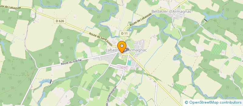 localisation de l'entreprise MONSIEUR JOSEPH BAUL  LABASTIDE-D'ARMAGNAC