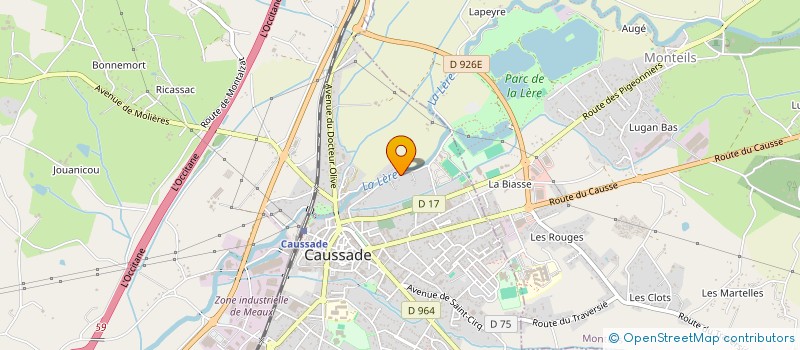 localisation de l'entreprise MONSIEUR JOSEPH BELLOCQ  CAUSSADE