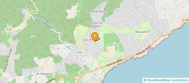 localisation de l'entreprise MONSIEUR JOSEPH BENOUAICHE à GRIMAUD