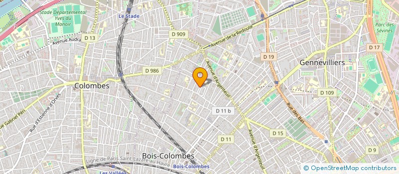 localisation de l'entreprise MONSIEUR JOSEPH BENSON à BOIS-COLOMBES