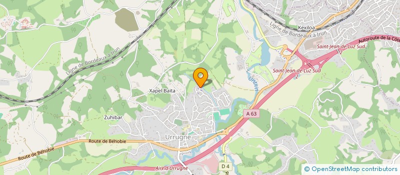 localisation de l'entreprise MONSIEUR JOSEPH BERHO  URRUGNE