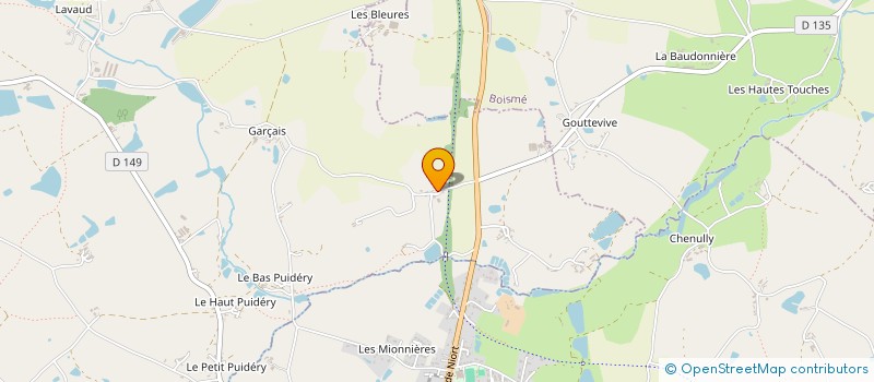 localisation de l'entreprise MONSIEUR JOSEPH BERNARD  CHANTELOUP