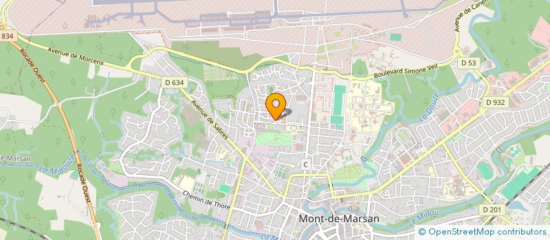 localisation de l'entreprise MONSIEUR JOSEPH BERRY  MONT-DE-MARSAN