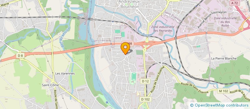 localisation de l'entreprise MONSIEUR JOSEPH BLANC  SAINT-JUST-SAINT-RAMBERT