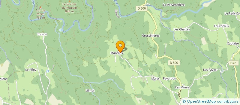 localisation de l'entreprise MONSIEUR JOSEPH BLANC  RAUCOULES