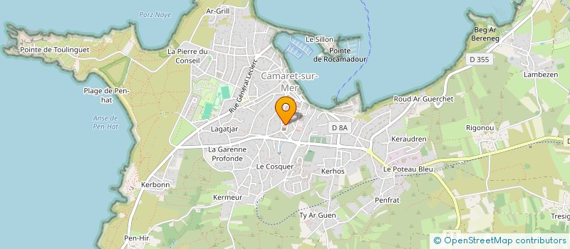 localisation de l'entreprise MONSIEUR JOSEPH BLEUNVEN  CAMARET-SUR-MER