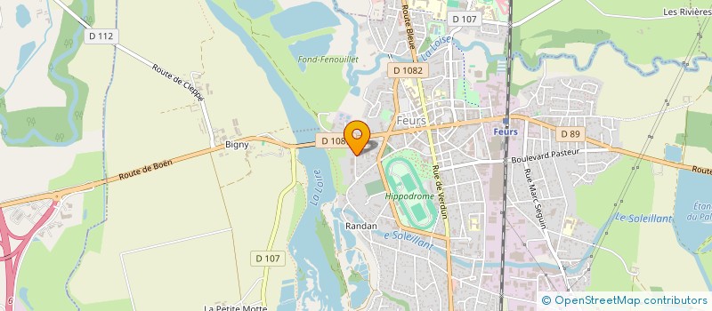 localisation de l'entreprise MONSIEUR JOSEPH BOICHON  FEURS