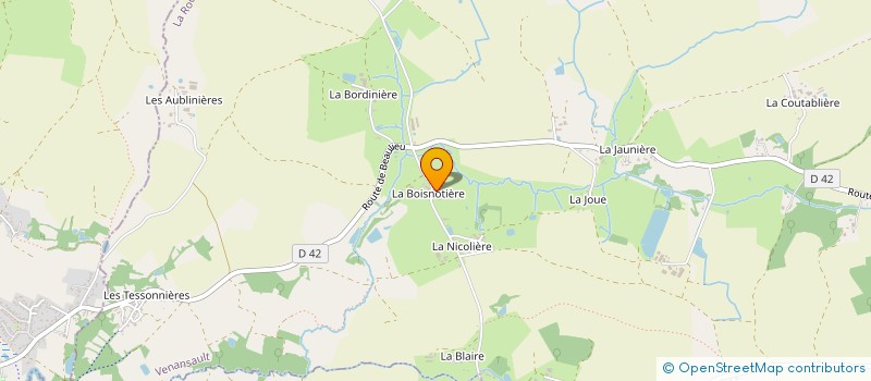 localisation de l'entreprise MONSIEUR JOSEPH BOIRE  VENANSAULT