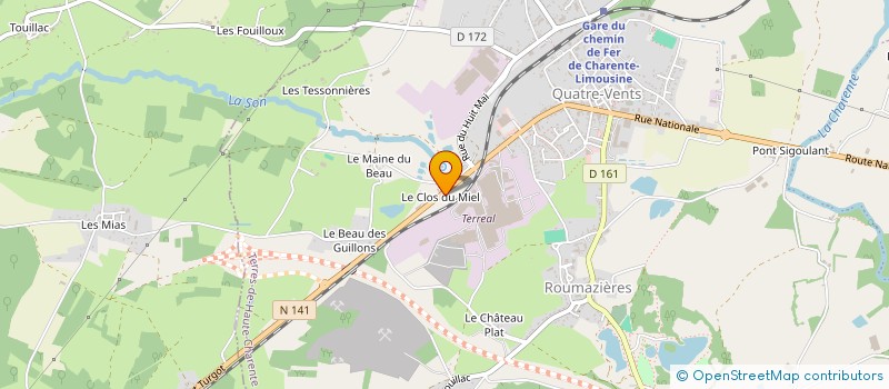 localisation de l'entreprise MONSIEUR JOSEPH BOLTEAU à TERRES-DE-HAUTE-CHARENTE