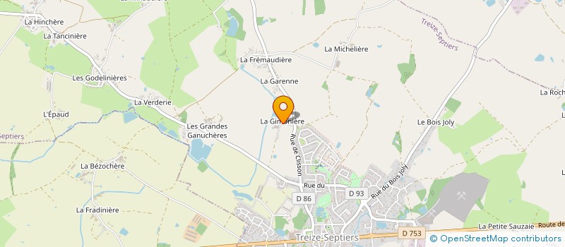 localisation de l'entreprise MONSIEUR JOSEPH BONNET à MONTAIGU-VENDEE