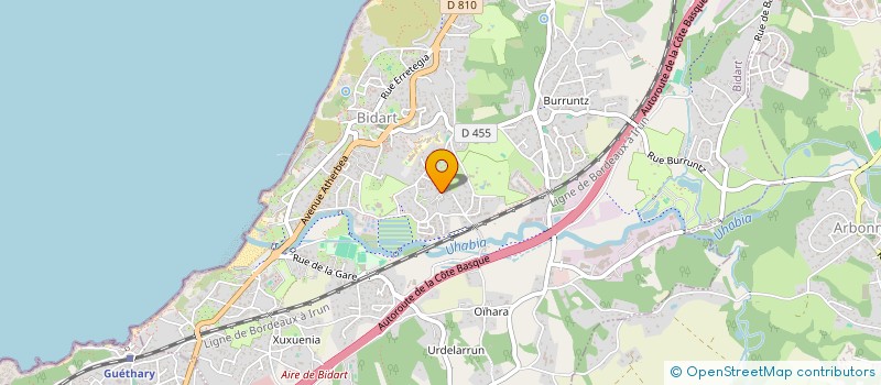 localisation de l'entreprise MONSIEUR JOSEPH BONNET  GUETHARY