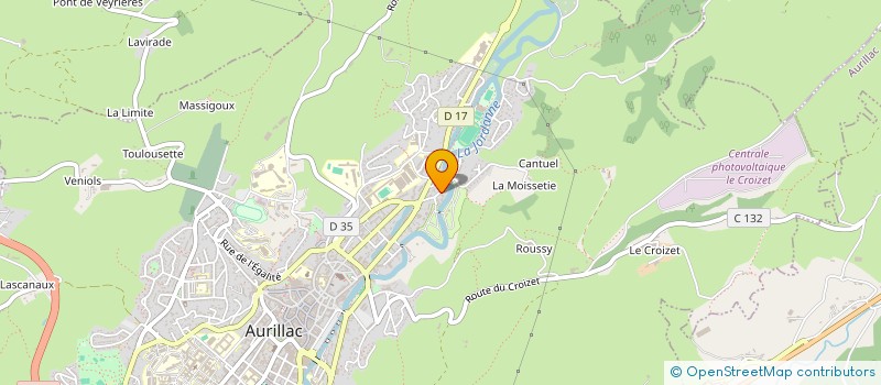localisation de l'entreprise MONSIEUR JOSEPH BORGHESE  AURILLAC