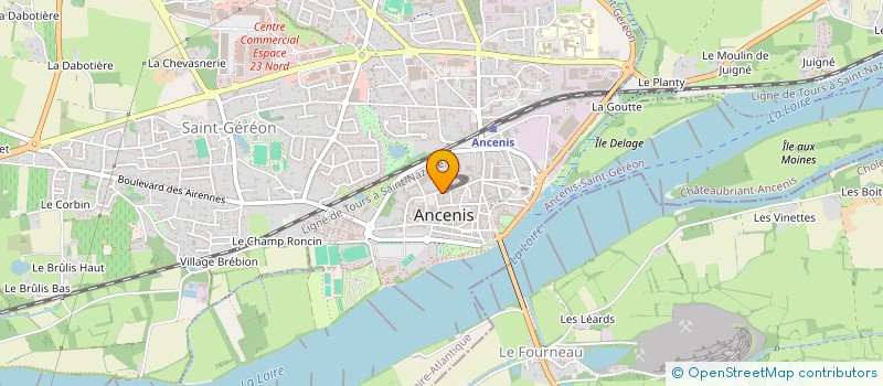 localisation de l'entreprise MONSIEUR JOSEPH BOSSE  ANCENIS-SAINT-GEREON