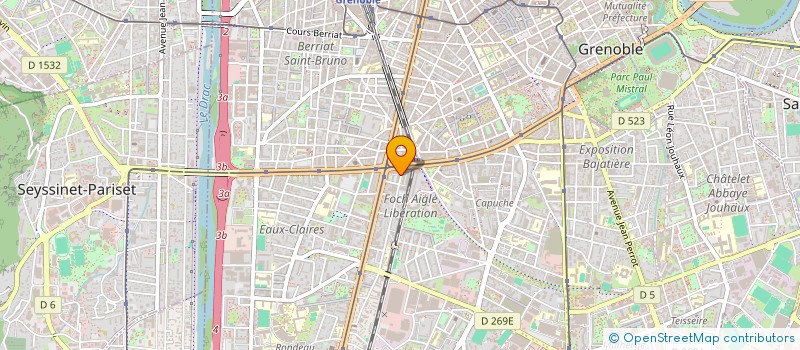 localisation de l'entreprise MONSIEUR JOSEPH BOULHAIA à GRENOBLE