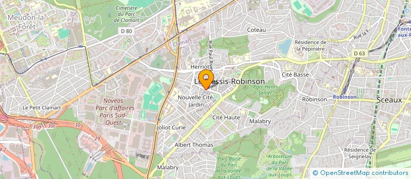 localisation de l'entreprise MONSIEUR JOSEPH BOULLARGUET  LE PLESSIS-ROBINSON