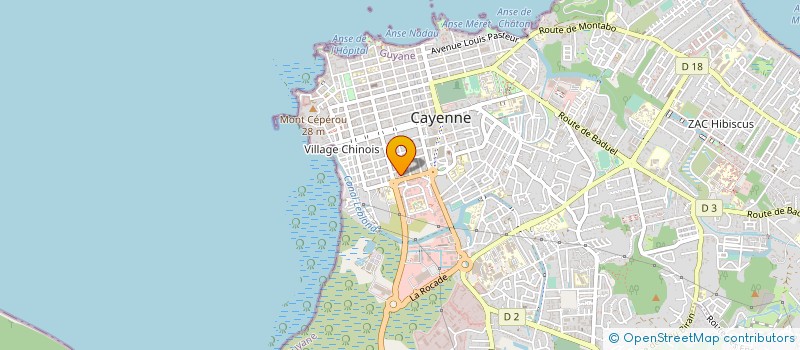 localisation de l'entreprise MONSIEUR JOSEPH BOUTRIN  CAYENNE
