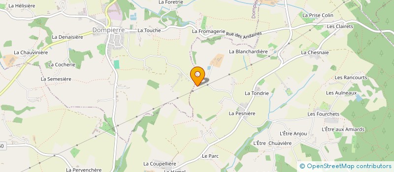 localisation de l'entreprise MONSIEUR JOSEPH BOUVET à SAINT-BOMER-LES-FORGES