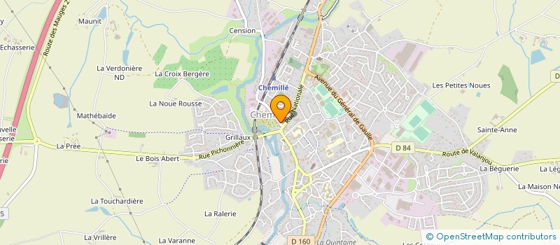 localisation de l'entreprise MONSIEUR JOSEPH BREHERET  CHEMILLE-EN-ANJOU