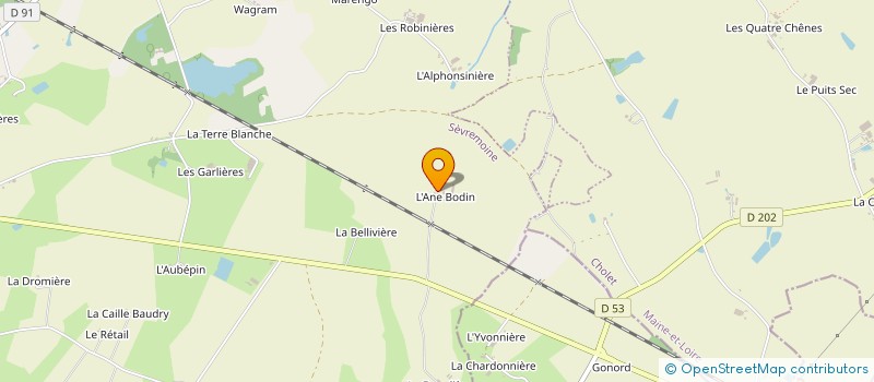 localisation de l'entreprise MONSIEUR JOSEPH BRETAUDEAU à SEVREMOINE