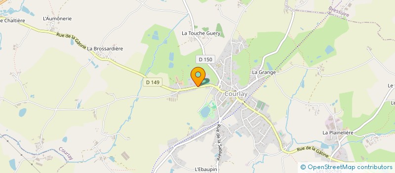 localisation de l'entreprise MONSIEUR JOSEPH BROSSARD  COURLAY