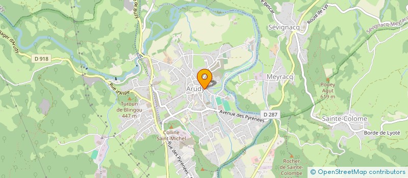 localisation de l'entreprise MONSIEUR JOSEPH BROTON  ARUDY