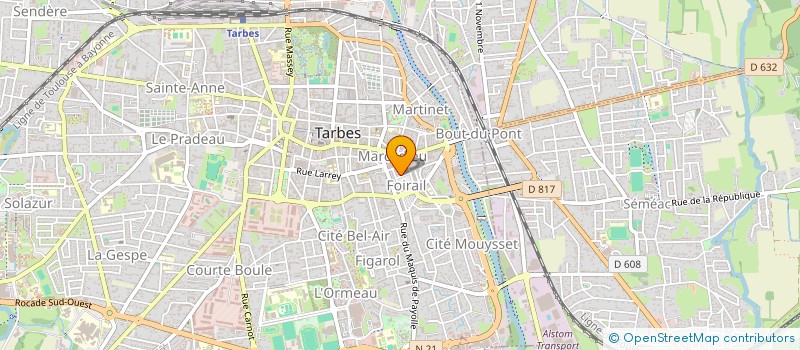 localisation de l'entreprise MONSIEUR JOSEPH BRU à TARBES