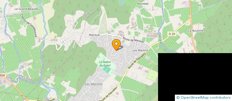 localisation de l'entreprise MONSIEUR JOSEPH BRUNETTO  LA CRAU