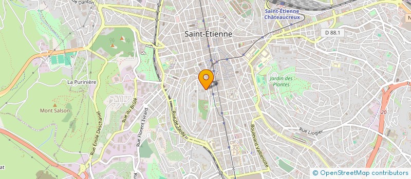 localisation de l'entreprise MONSIEUR JOSEPH BRUNON  SAINT-ETIENNE