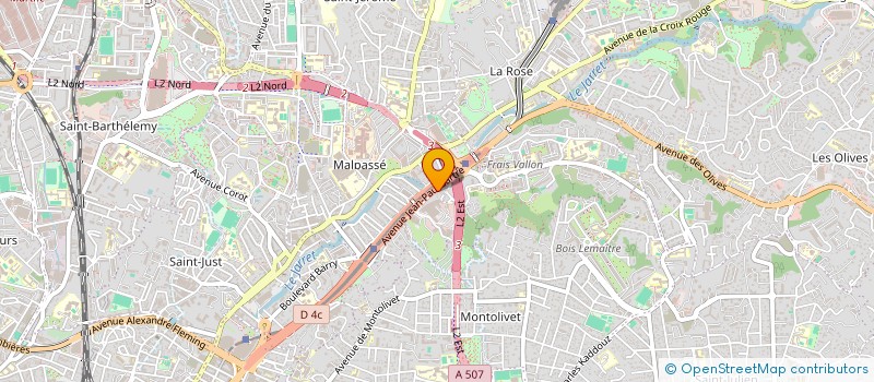 localisation de l'entreprise MONSIEUR JOSEPH BUFFA à MARSEILLE