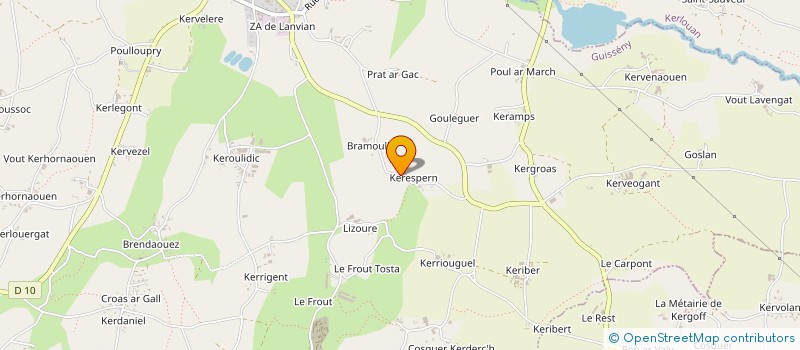 localisation de l'entreprise MONSIEUR JOSEPH CABON  GUISSENY