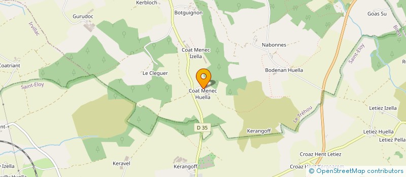 localisation de l'entreprise MONSIEUR JOSEPH CADIOU  LE TREHOU