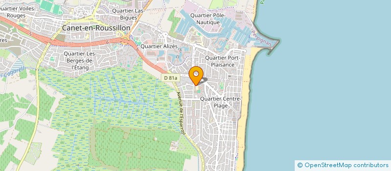 localisation de l'entreprise MONSIEUR JOSEPH CALBANO  CANET-EN-ROUSSILLON