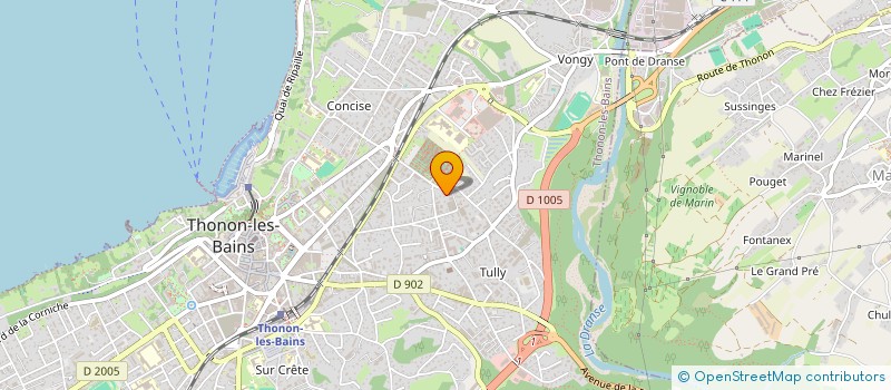 localisation de l'entreprise MONSIEUR JOSEPH CALDERARA  THONON-LES-BAINS