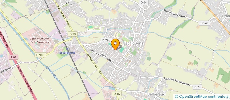 localisation de l'entreprise MONSIEUR JOSEPH CANEROT  ESCALQUENS