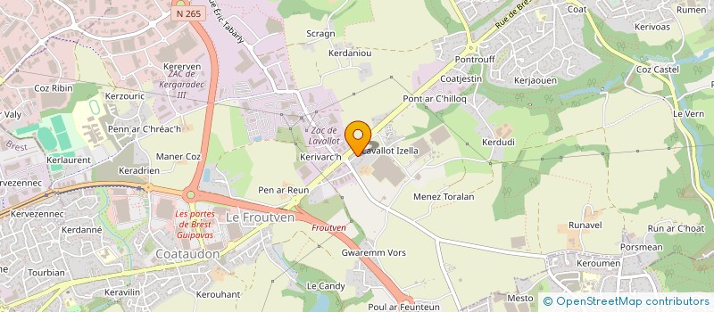 localisation de l'entreprise MONSIEUR JOSEPH CANN  GUIPAVAS