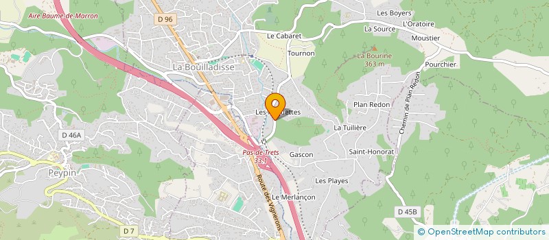 localisation de l'entreprise MONSIEUR JOSEPH CARBONE  LA BOUILLADISSE