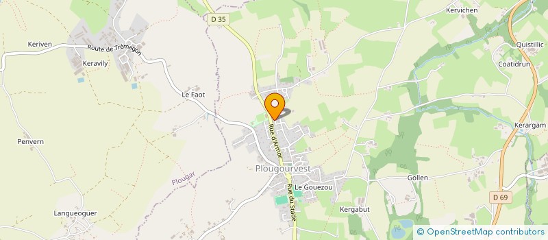 localisation de l'entreprise MONSIEUR JOSEPH CARDINAL  GUIMILIAU