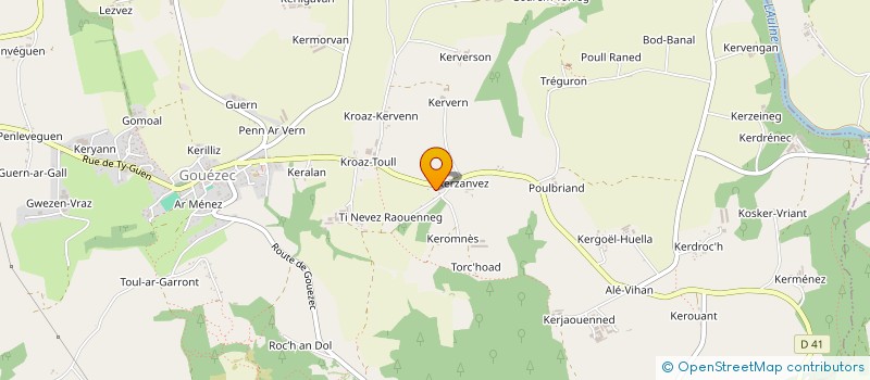 localisation de l'entreprise MONSIEUR JOSEPH CARO  GOUEZEC