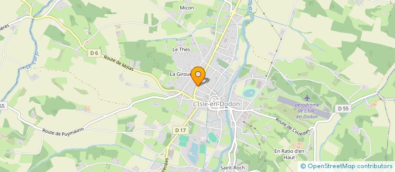 localisation de l'entreprise MONSIEUR JOSEPH CARPENE  L'ISLE-EN-DODON