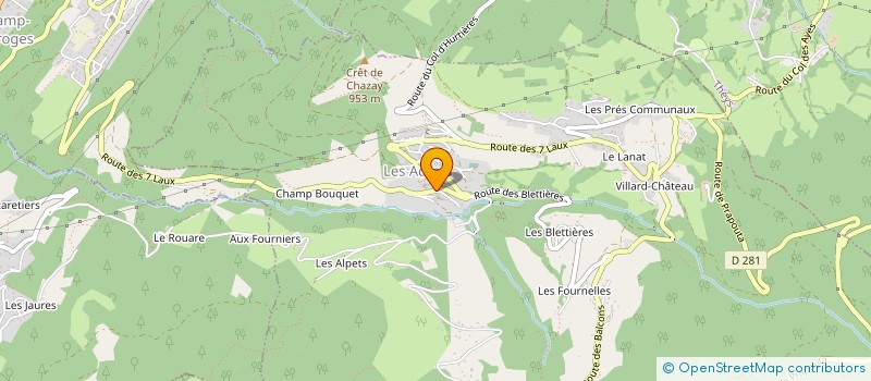 localisation de l'entreprise MONSIEUR JOSEPH CARTIER-MILLON  LES ADRETS