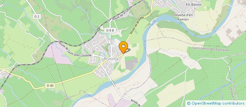 localisation de l'entreprise MONSIEUR JOSEPH CASADAMON  BROUILLA