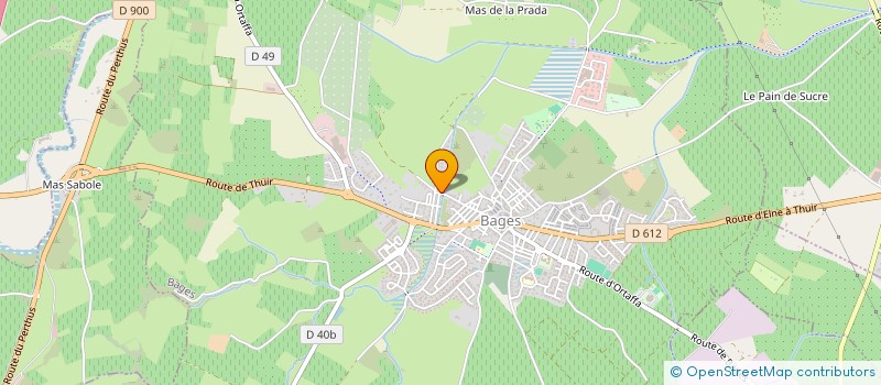 localisation de l'entreprise MONSIEUR JOSEPH CERBOS  BAGES