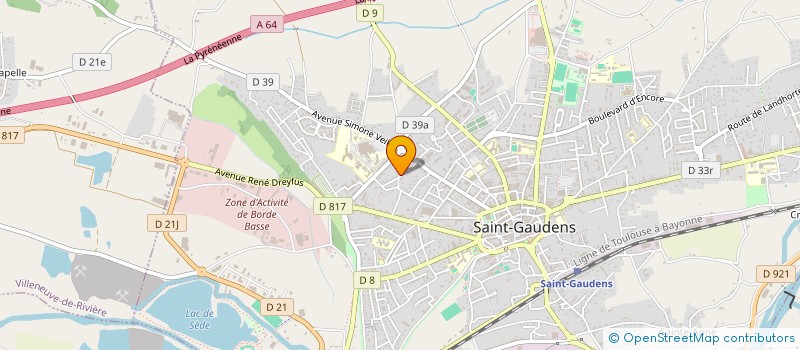 localisation de l'entreprise MONSIEUR JOSEPH CHABBERT à SAINT-GAUDENS
