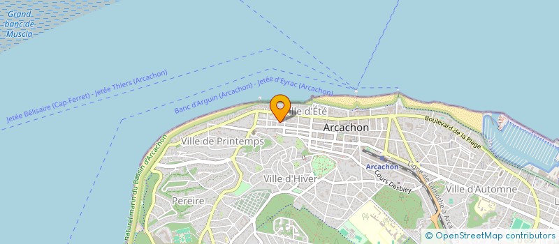 localisation de l'entreprise MONSIEUR JOSEPH CHABRIERE  ARCACHON