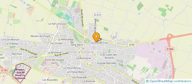 localisation de l'entreprise MONSIEUR JOSEPH CHAILLOU  DOUE-EN-ANJOU