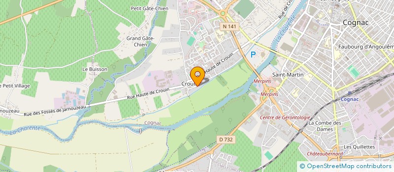 localisation de l'entreprise MONSIEUR JOSEPH CHAMAYOU à COGNAC