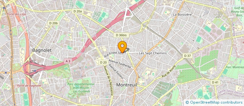 localisation de l'entreprise MONSIEUR JOSEPH CHAMPAILLER à MONTREUIL