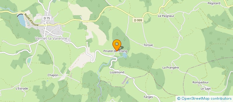 localisation de l'entreprise MONSIEUR JOSEPH CHANET  LE VERNET-CHAMEANE